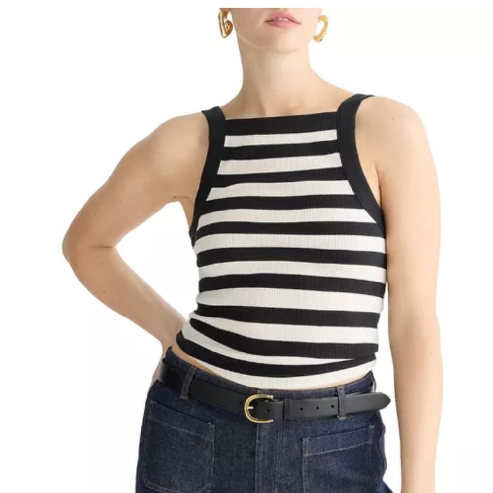 J. Crew Vintage Rib Wide Strap Tank